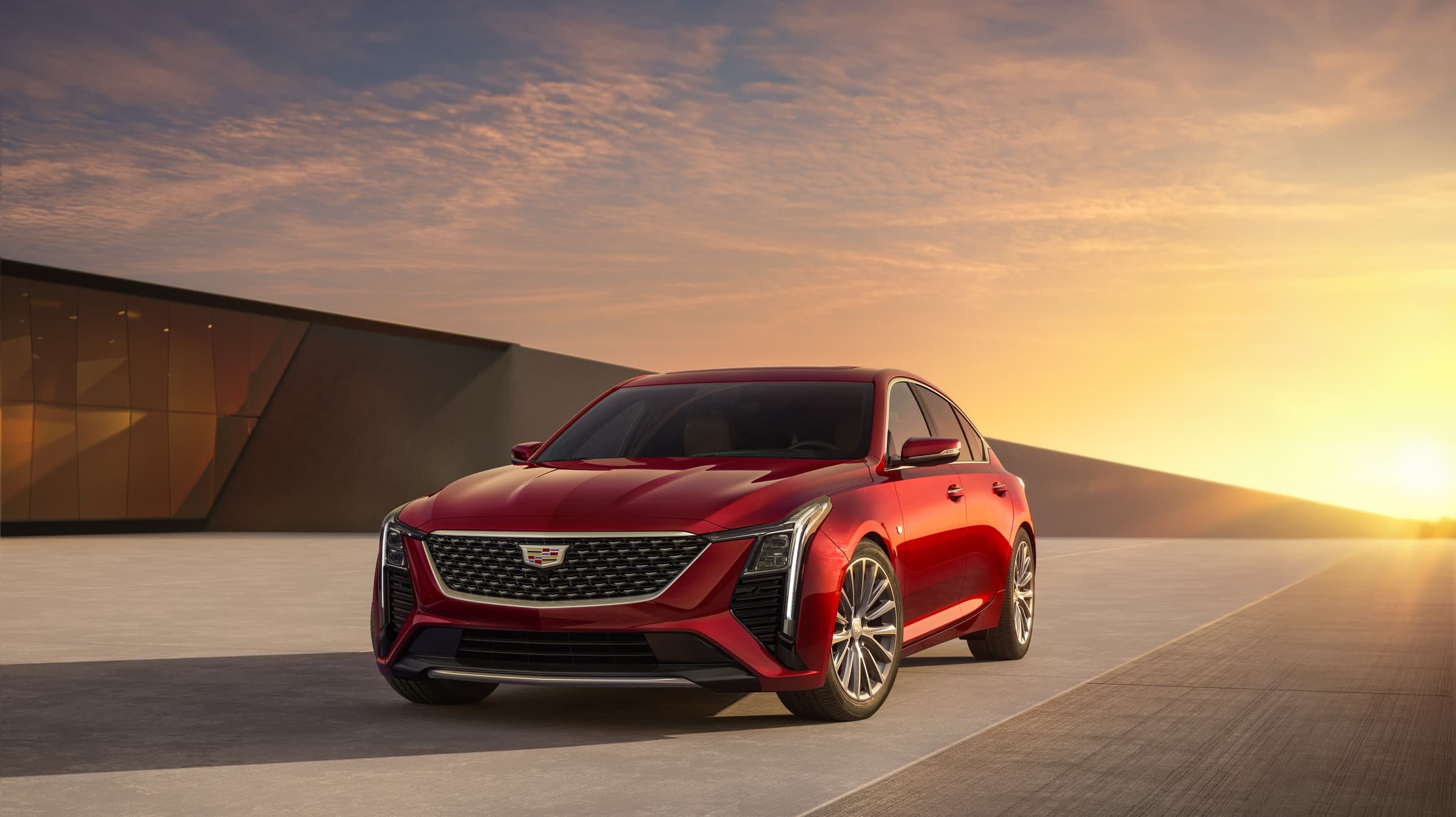 2025 Cadillac CT5 Premium Luxury sedan in Radiant Red Tintcoat