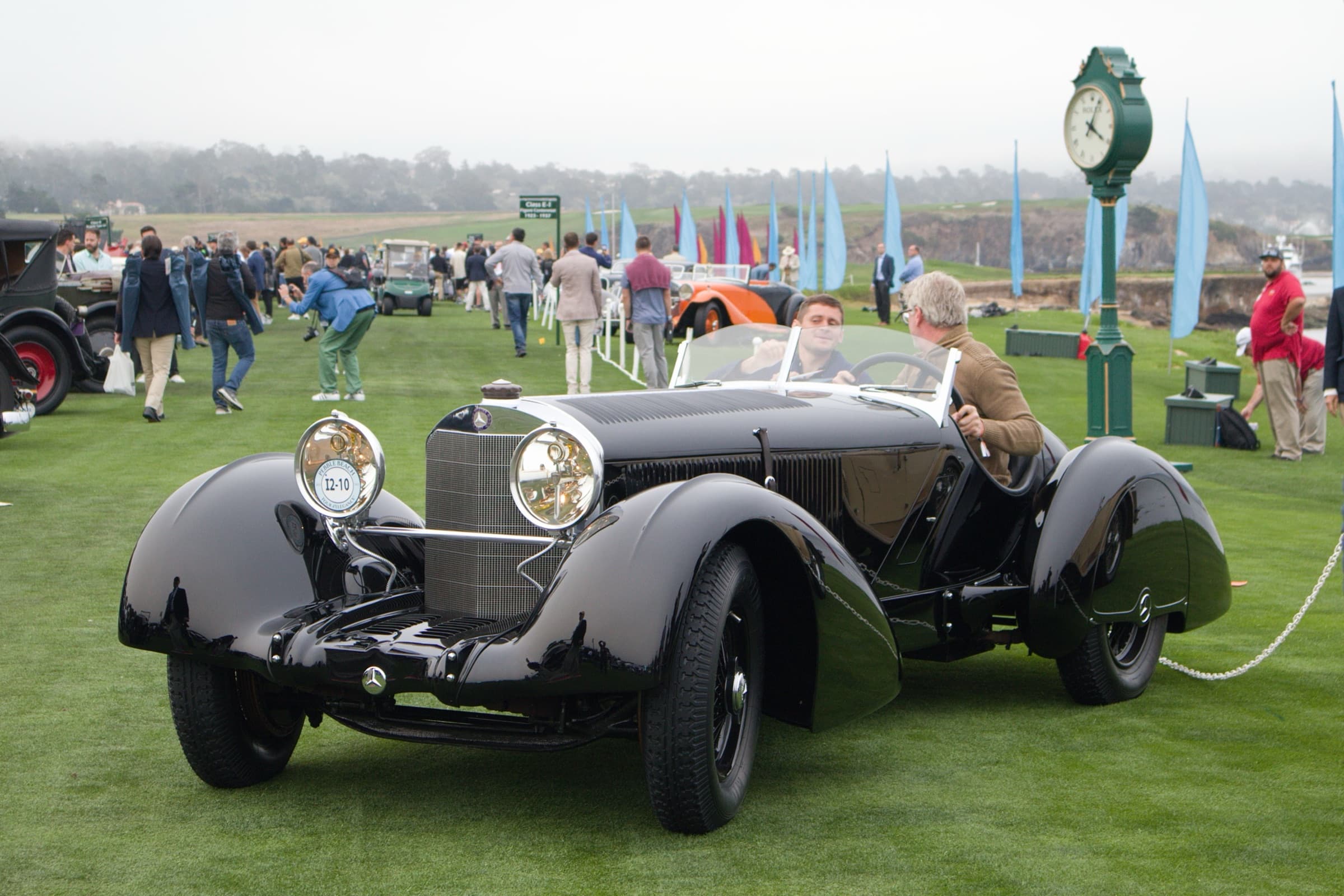 1930 Mercedes-Benz 710 SSK Count Trossi Roadster on the lawn at the Pebble Beach Concours d’Elegance
