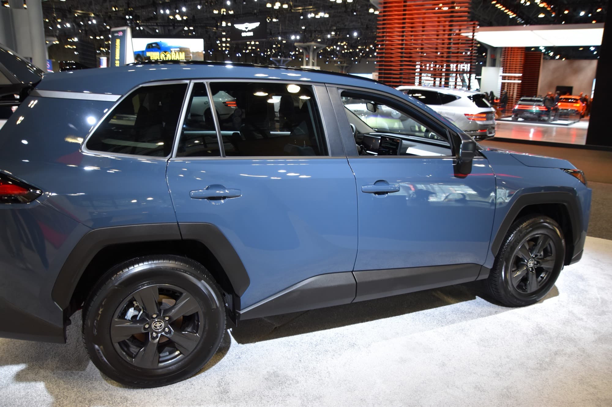 2026 Toyota RAV4 LE Hybrid AWD parked outdoors in three-quarter view