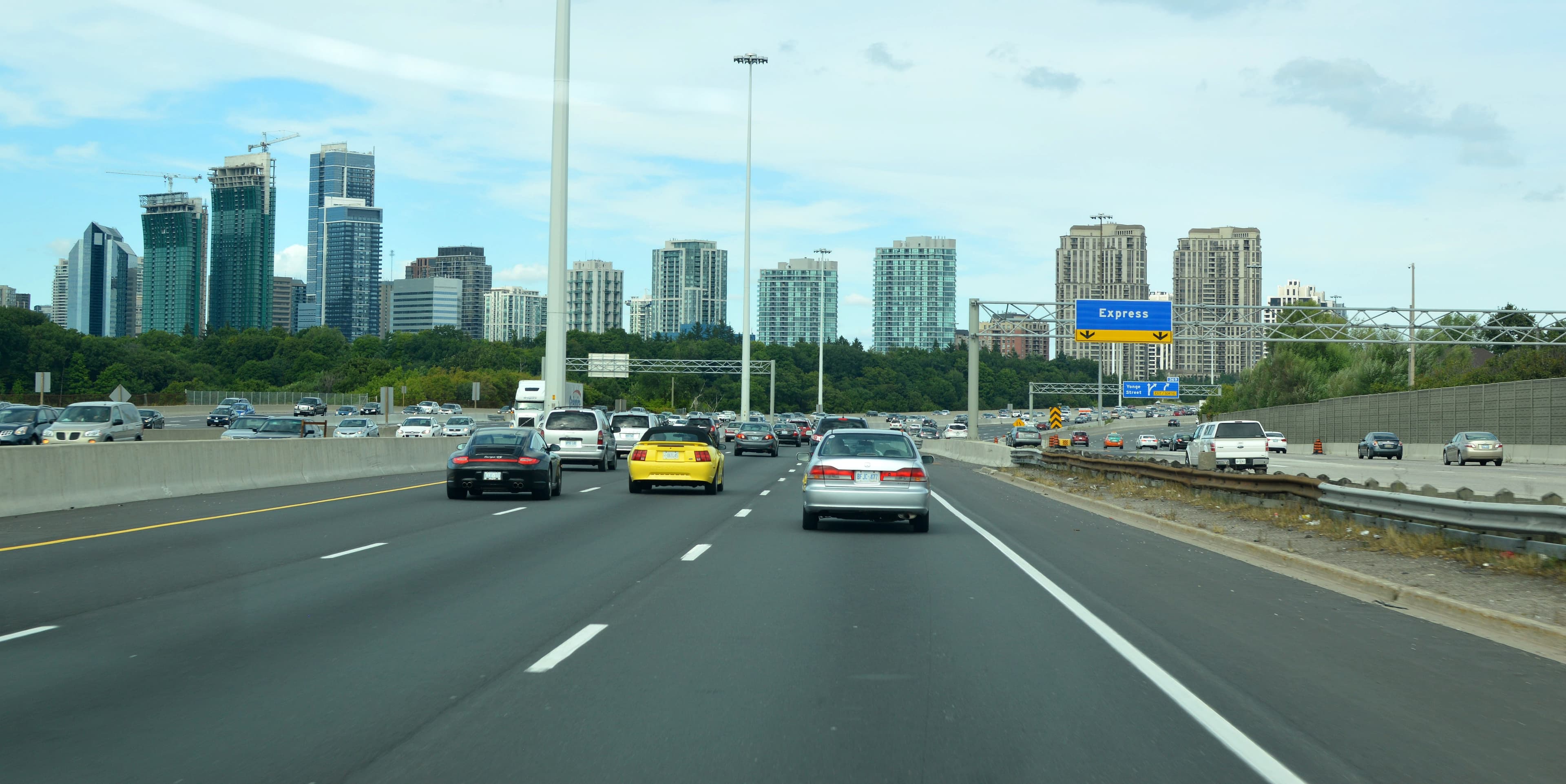 Highway 401 corridor through the Greater Toronto Area