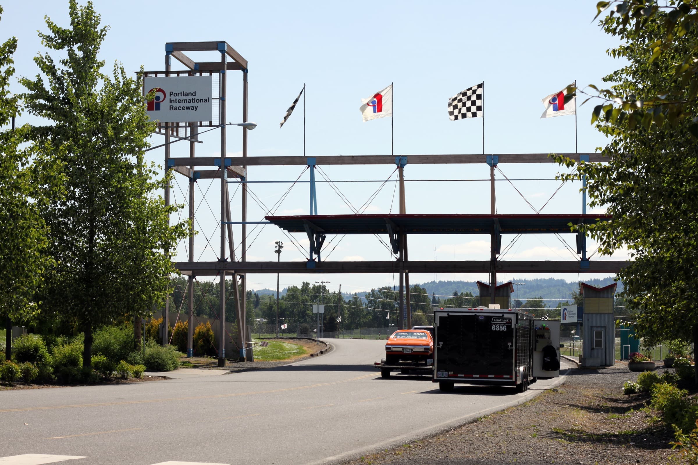 Entrance to Portland International Raceway